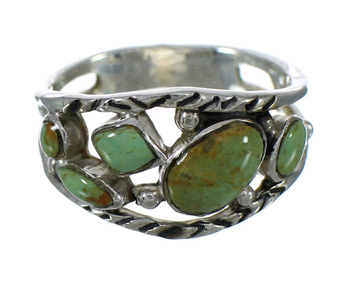 Sterling Silver Turquoise Southwestern Ring Size 5 YX92731